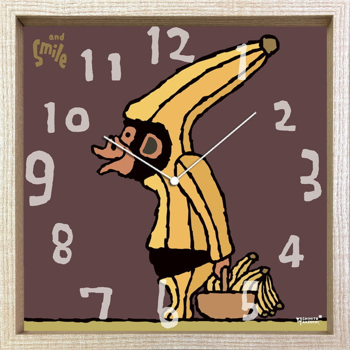 タクウチ ヨシヒト クロック チンパンジー Yoshihito Takeuchi CLOCK チンパンジー 320x320x55 snw-cac-53819の画像