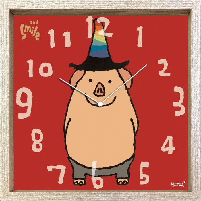 タクウチ ヨシヒト クロック ブタ Yoshihito Takeuchi CLOCK ブタ 320x320x55 snw-cac-53820の画像