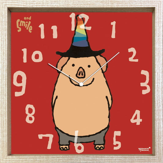 タクウチ ヨシヒト クロック ブタ Yoshihito Takeuchi CLOCK ブタ 320x320x55 snw-cac-53820の画像