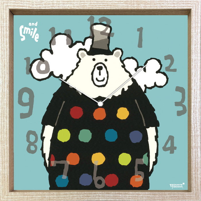 タクウチ ヨシヒト クロック クマ Yoshihito Takeuchi CLOCK クマ 320x320x55 snw-cac-53822の画像