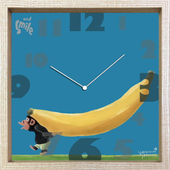 タクウチ ヨシヒト クロック チンパンジー Yoshihito Takeuchi CLOCK チンパンジー 320x320x55 snw-cac-53824の画像