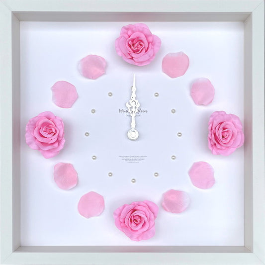 ローズ クロック ピンク Rose Clock Pink 320x320x55 snw-crc-53828の画像