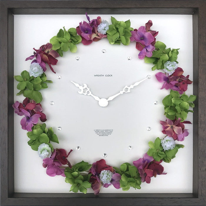 Weath Clock ハイドレンジア ミックス アジサイ Weath Clock Hydrangea mix 300x300x50 snw-cwc-52876の画像