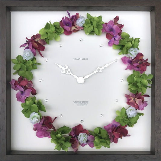 Weath Clock ハイドレンジア ミックス アジサイ Weath Clock Hydrangea mix 300x300x50 snw-cwc-52876の画像