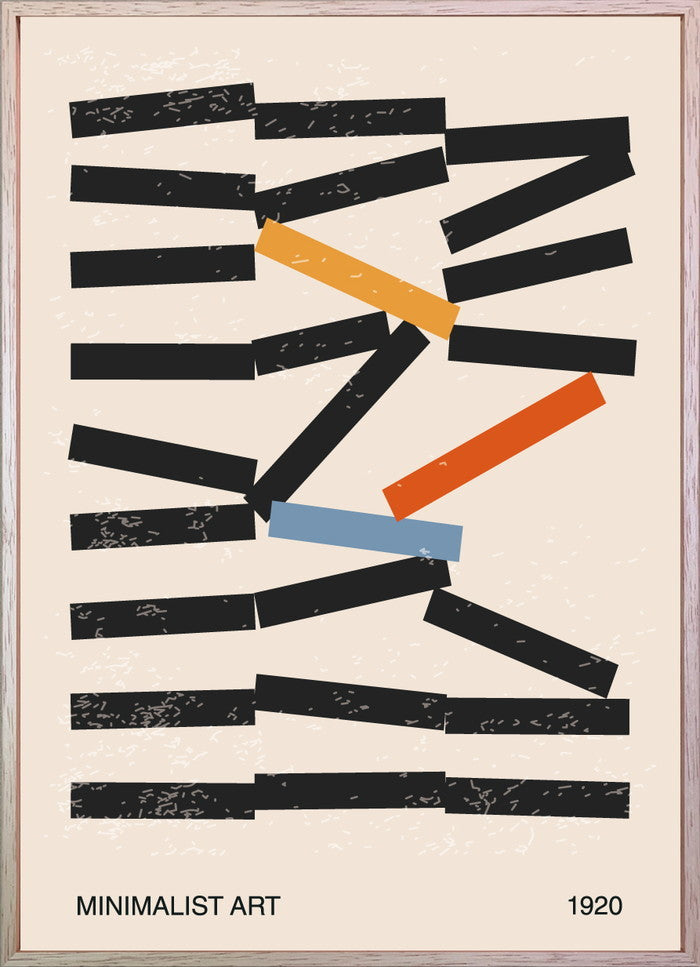 抽象画 ART abstract Minimal 20s geometric 315x435x30 snw-iaa-53374の画像