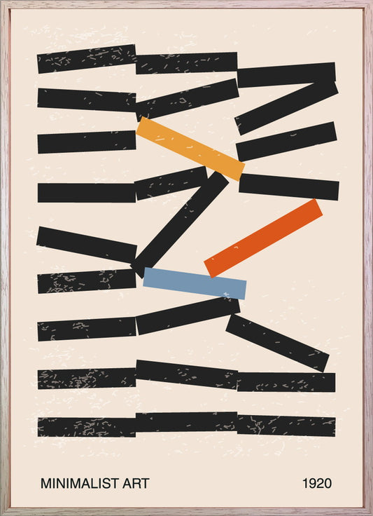 抽象画 ART abstract Minimal 20s geometric 315x435x30 snw-iaa-53374の画像