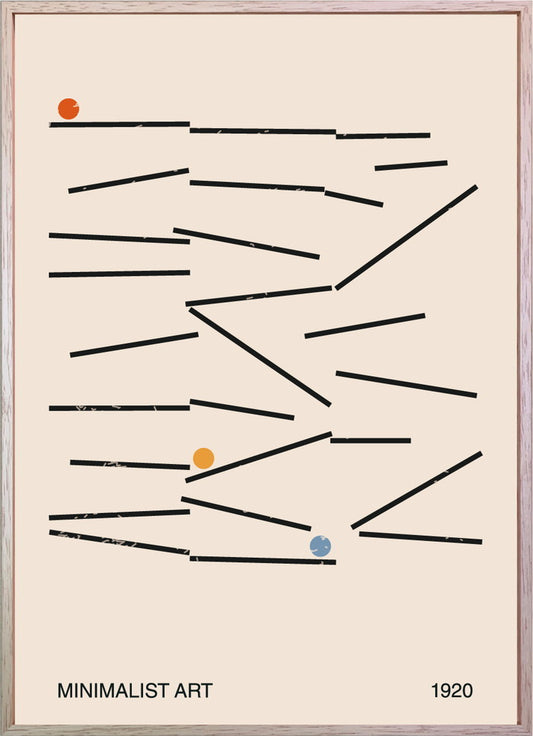 抽象画 ART abstract Minimal 20s geometric 315x435x30 snw-iaa-53375の画像