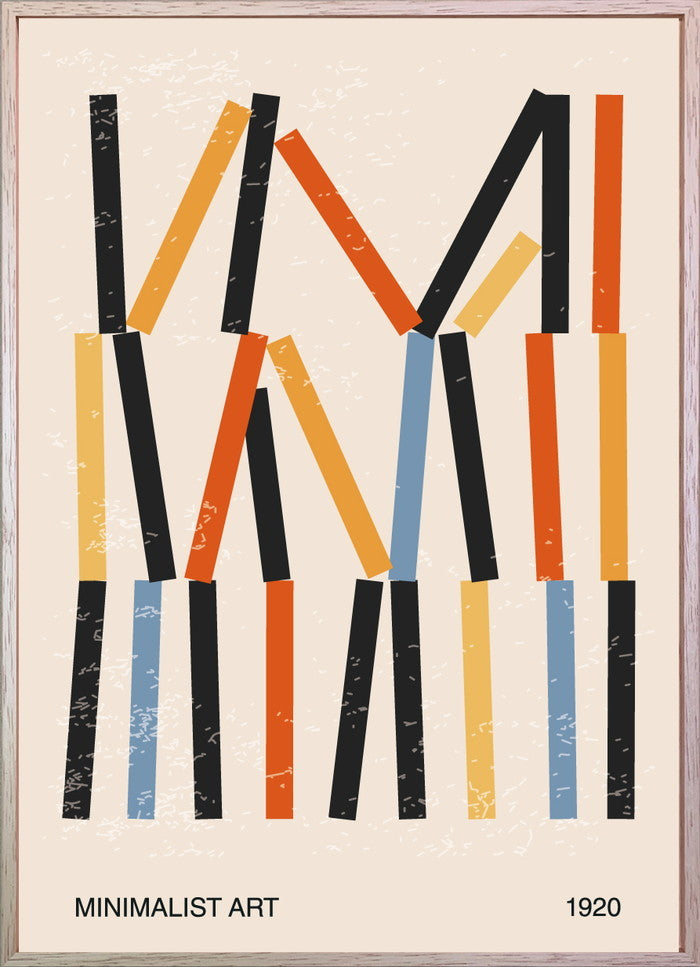 抽象画 ART abstract Minimal 20s geometric 315x435x30 snw-iaa-53376の画像