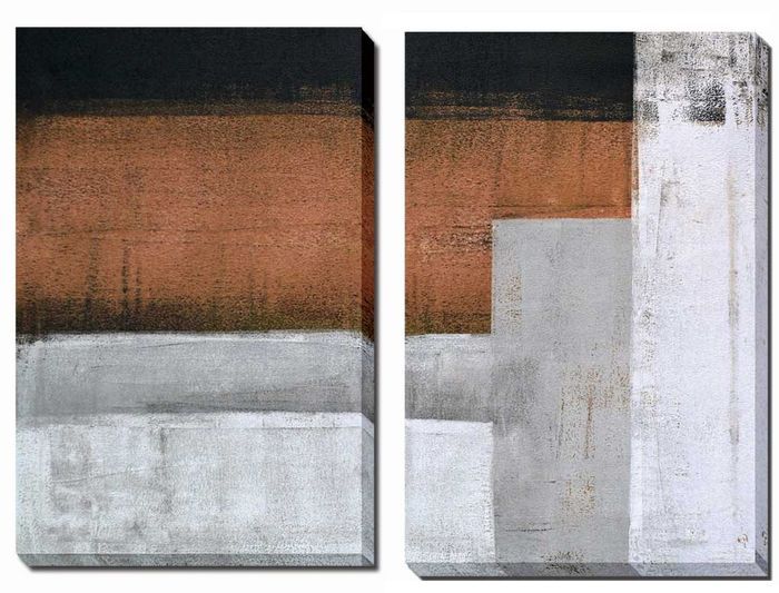 アート パネル Art Panel Acrylics and oils background(2枚セット） 500x750x40 2枚set snw-iap-52310の画像