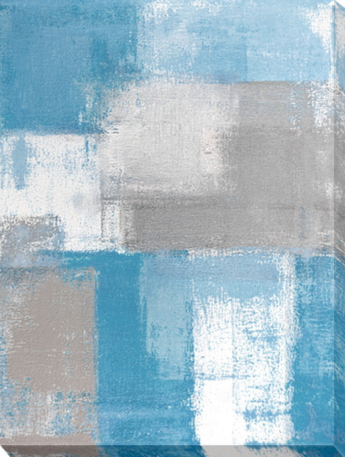 アート パネル グレーアンドブルー 抽象画 Art Panel Grey and Blue Abstract Art Painting 600x800x40 snw-iap-52782の画像