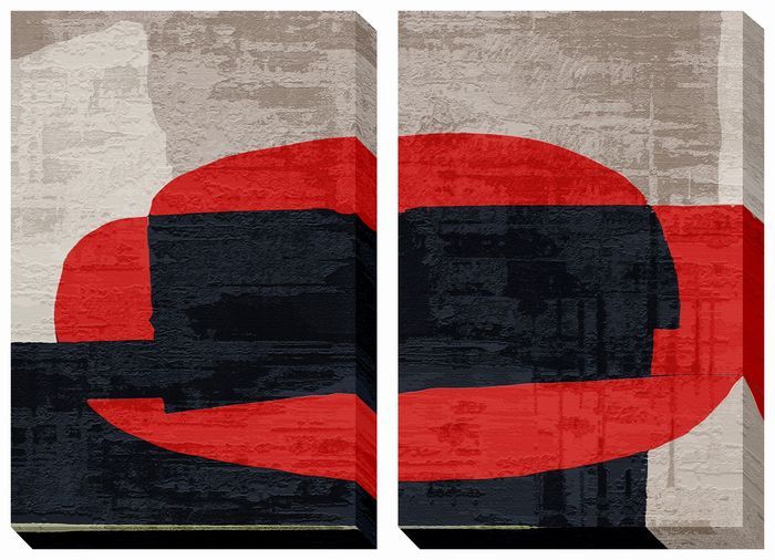 抽象画 パネル 2枚set Abstract art panel 2枚set 500x750x40 2枚set snw-iap-53808の画像