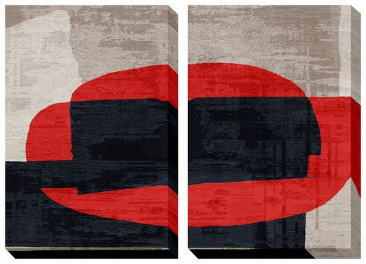 抽象画 パネル 2枚set Abstract art panel 2枚set 500x750x40 2枚set snw-iap-53808の画像