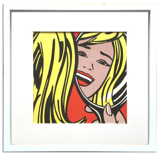 ロイ・リヒテンシュタイン 鏡の前の少女 1963 Roy Lichtenstein Girl in Mirror,1963 430x430x30 snw-irl-52857の画像