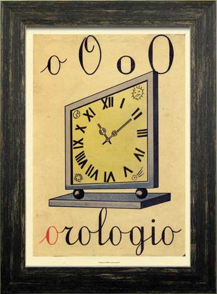 イタリアン ヴィンテージ ポスター オロロージョ 時計 Italian Vitage Poster orologio 320x434x12 snw-ziv-51349の画像