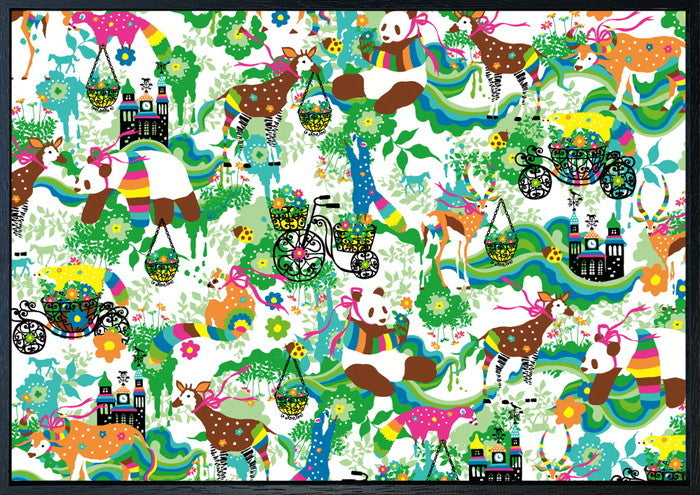 ホラグチ カヨ マッチングパターングリーン Kayo Horaguchi Matching-pattern_Green 315x435x30 snw-zkh-53666の画像