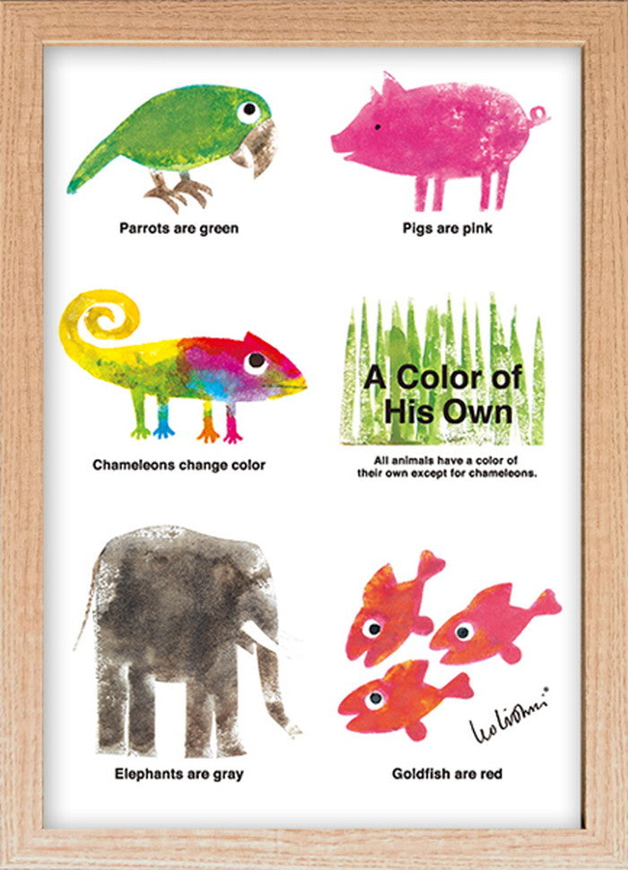 レオ・リオーニ じぶんだけのいろ アニマルズ LeoLionni A Color of His Own Animals 280x385x20 snw-zll-52954の画像