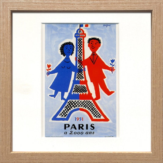 レイモン・サヴィニャック スクエア フレーム パリ2000年記念 1951年 Savignac Square Frame パリ2000年記念 1951年 220x220x20 snw-zrs-51878の画像