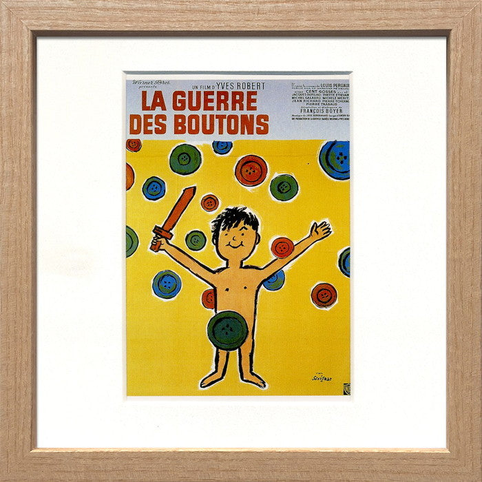 レイモン・サヴィニャック スクエア フレーム 映画「わんぱく戦争」 1961年 Savignac Square Frame 映画「わんぱく戦争」 1961年 220x220x20 snw-zrs-51880の画像