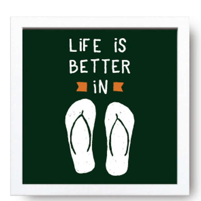 サインフレーム ライフ イズ ベター SIGN FRAME Life isi Better 220x220x20 snw-zsf-52135の画像