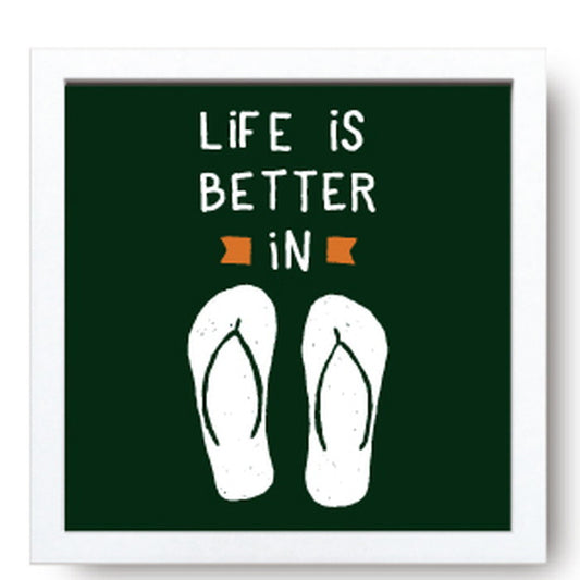 サインフレーム ライフ イズ ベター SIGN FRAME Life isi Better 220x220x20 snw-zsf-52135の画像