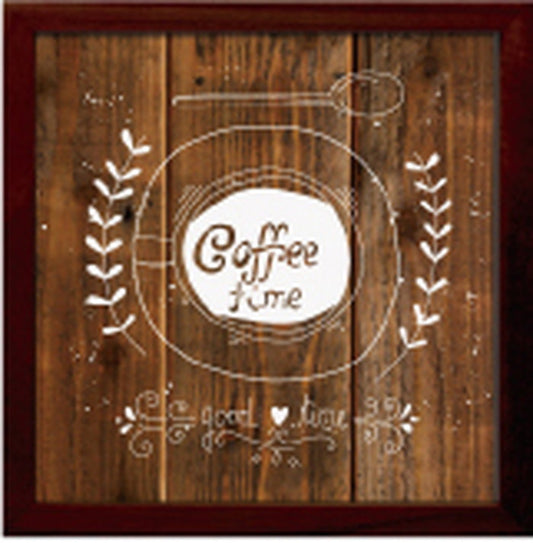 サインフレーム コーヒータイム SIGN FRAME Coffe time 220x220x20 snw-zsf-52361の画像