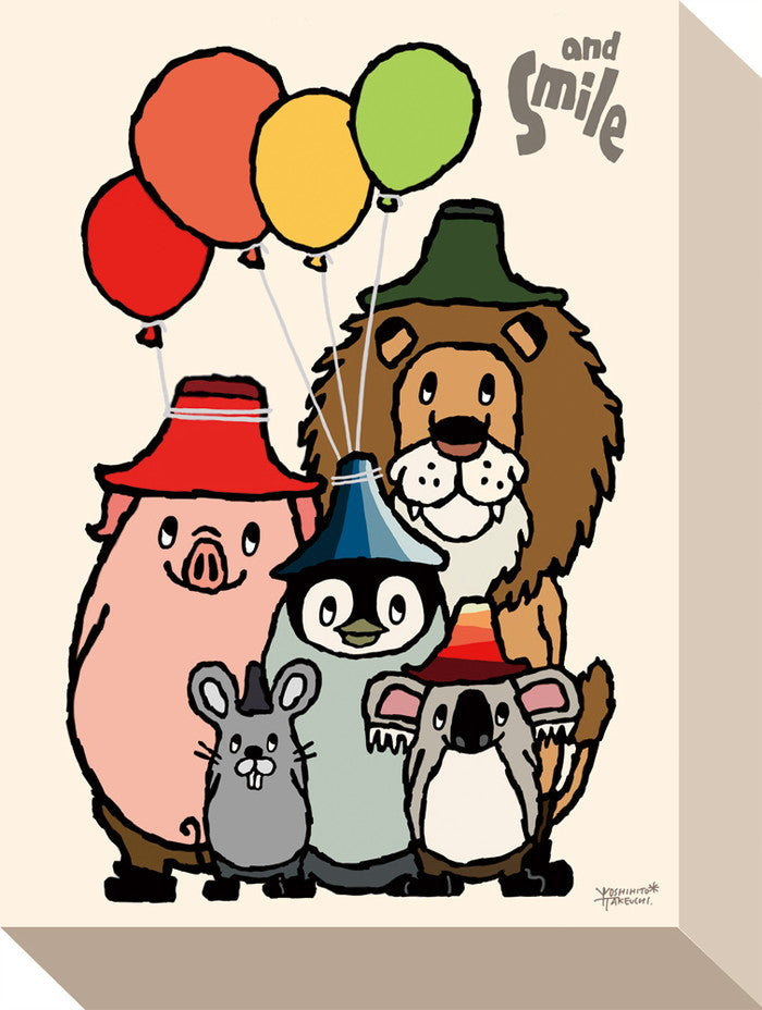 タクウチ ヨシヒト ミニ パネル 動物集合 Takeuchi mini Panel 動物集合 205x280x40 snw-zyt-53731の画像