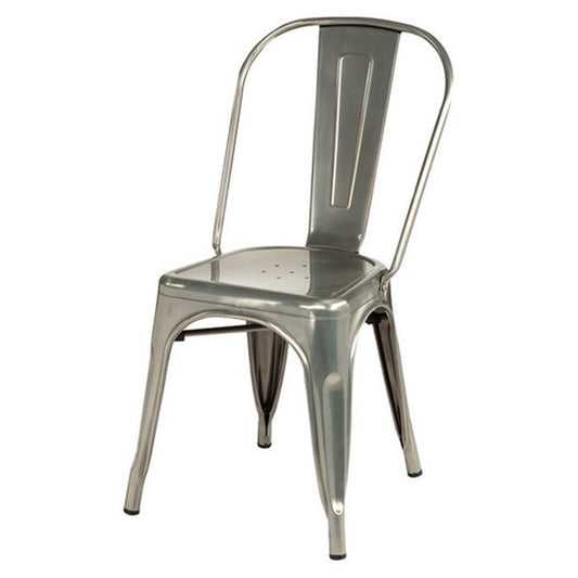 カフェチェア Aチェア スタッキング ダイニング チェア シルバーメッキ ブルックリンスタイル sun-4860577s1の画像
