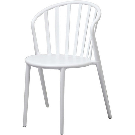 カフェチェア ガーデンチェア スタッキング イス ホワイト sun-4860590s1の画像