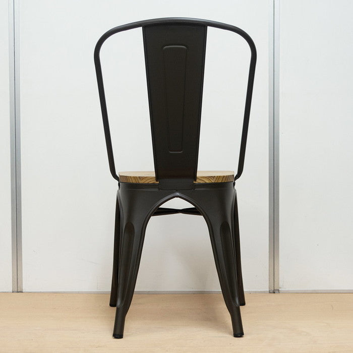 メタルチェア ウッド スタッキング ブルックリン インダストリアル W440×D510×H840 SH440 sun-6586344s1の画像