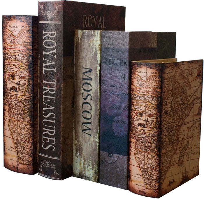 ブックボックス ANCIENT NAUTICAL CHARTS ブック型収納ボックス 小物入れ sun-7065177s1の画像