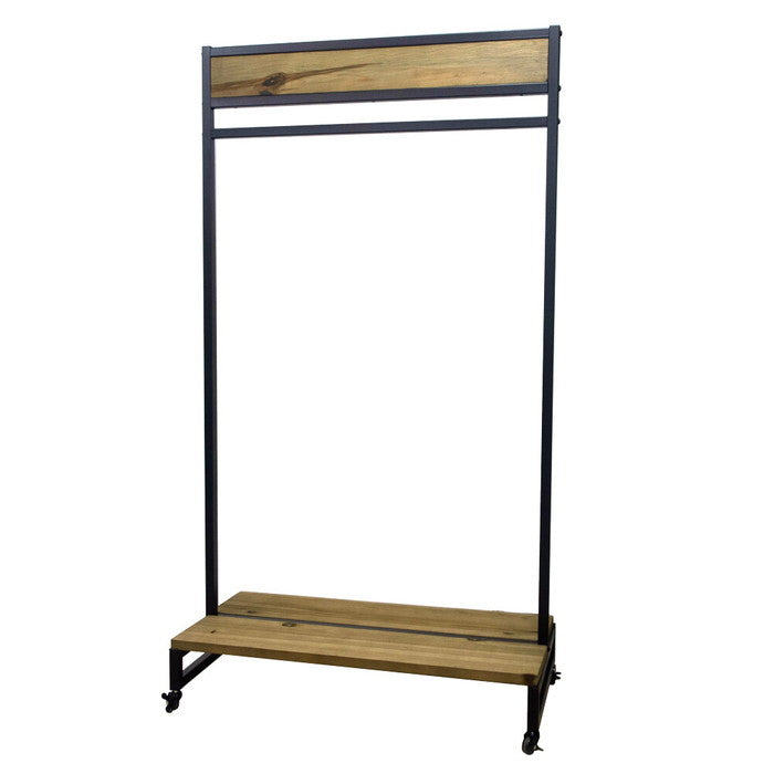 KOZAI ハンガーラック 古材 ブルックリンスタイル W900×D440×H1650 sun-7738636s1の画像