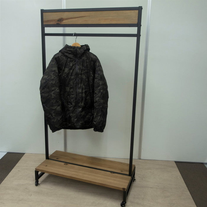 KOZAI ハンガーラック 古材 ブルックリンスタイル W900×D440×H1650 sun-7738636s1の画像