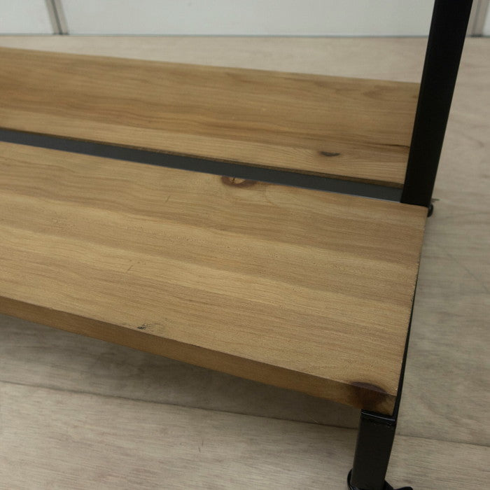 KOZAI ハンガーラック 古材 ブルックリンスタイル W900×D440×H1650 sun-7738636s1の画像