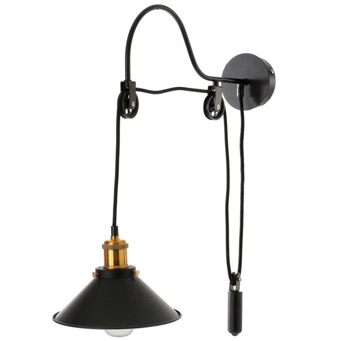 ペンダントライト インダストリアル マットブラック W22×D22×H25〜95cm tim-6169842の画像