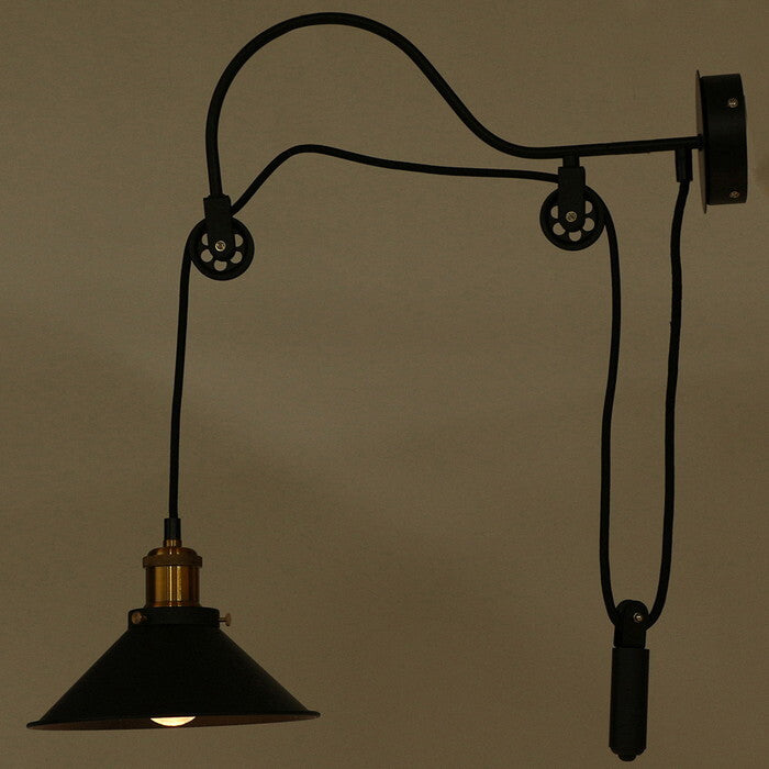 ペンダントライト インダストリアル マットブラック W22×D22×H25〜95cm tim-6169842の画像