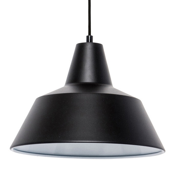 ペンダントライト ヴェデル・マッドソン The work shop lamp ワークショップランプ Mサイズ Mサイズ ブラック ホワイト φ28×H22cm tim-7183751の画像