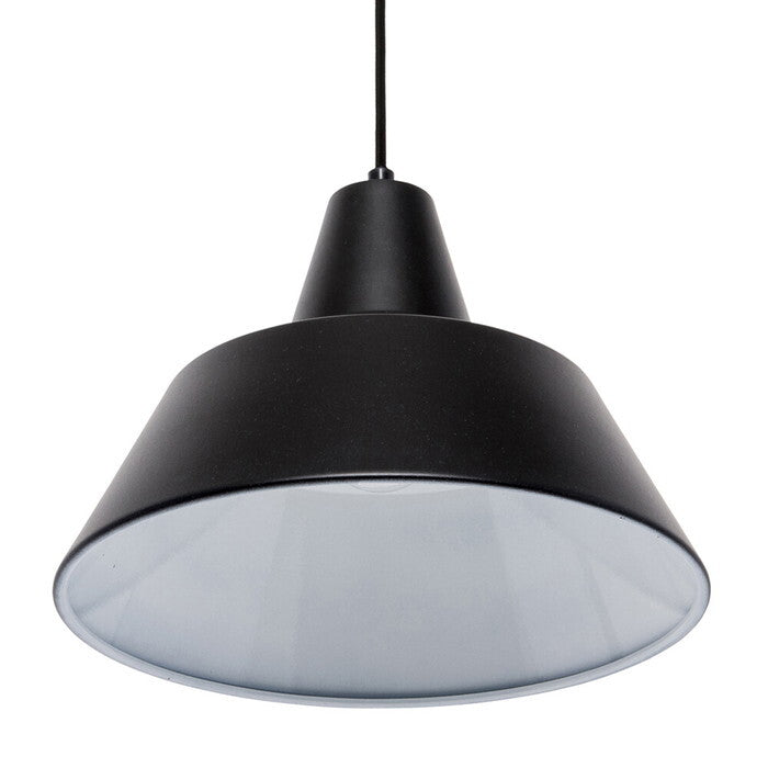 ペンダントライト ヴェデル・マッドソン The work shop lamp ワークショップランプ Mサイズ Mサイズ ブラック ホワイト φ28×H22cm tim-7183751の画像
