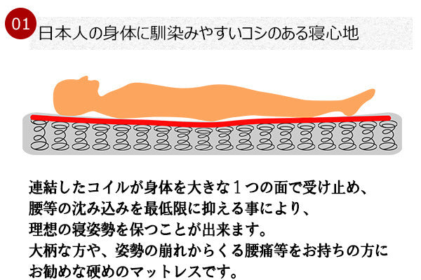 棚 コンセント 照明付フロアベッド ワイドキング200 ボンネルコイルスプリングマットレス付 to-10-268-wk200-108165