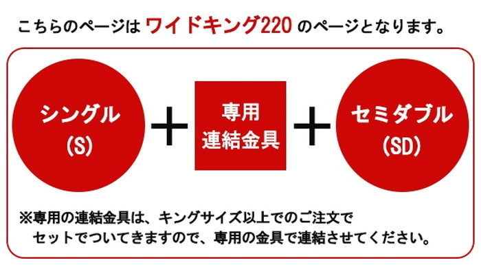 棚 コンセント 照明付フロアベッド ワイドキング220 SGマーク付国産天然ラテックス入ポケットコイルスプリングマットレス付 to-10-268-wk220-108678