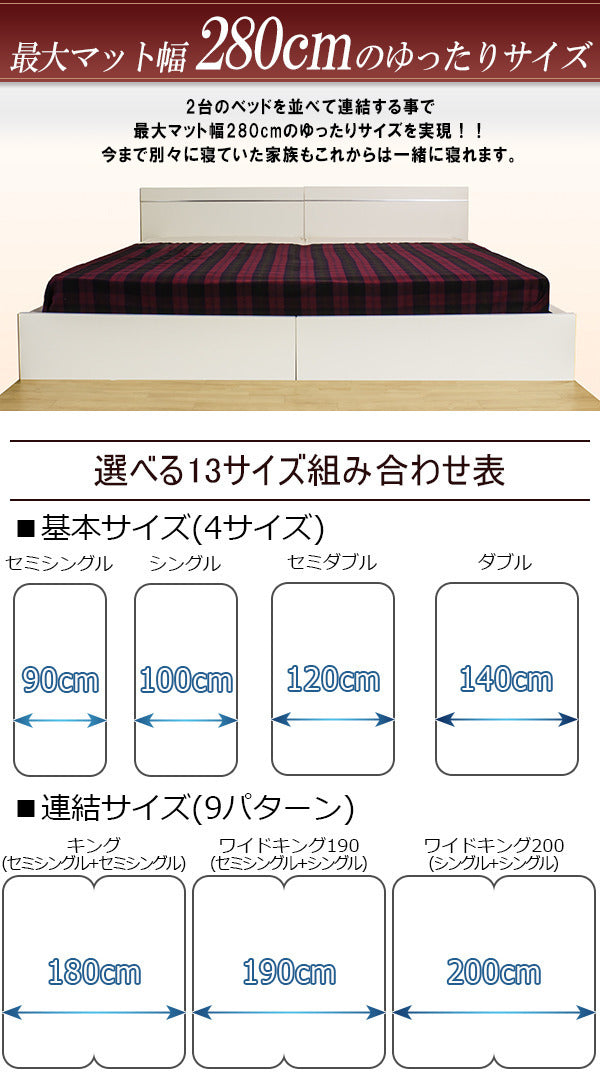 パネル型ラインデザインベッド ダブル SGマーク付国産ボンネルコイルスプリングマットレス付 to-10-284-d-10816b